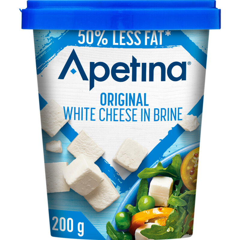 Een afbeelding van Apetina White cheese in brine 50% less fat