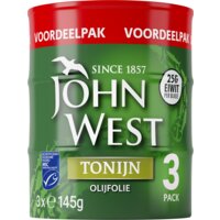 Afbeelding van John West Tonijn in olijfolie 3-pack