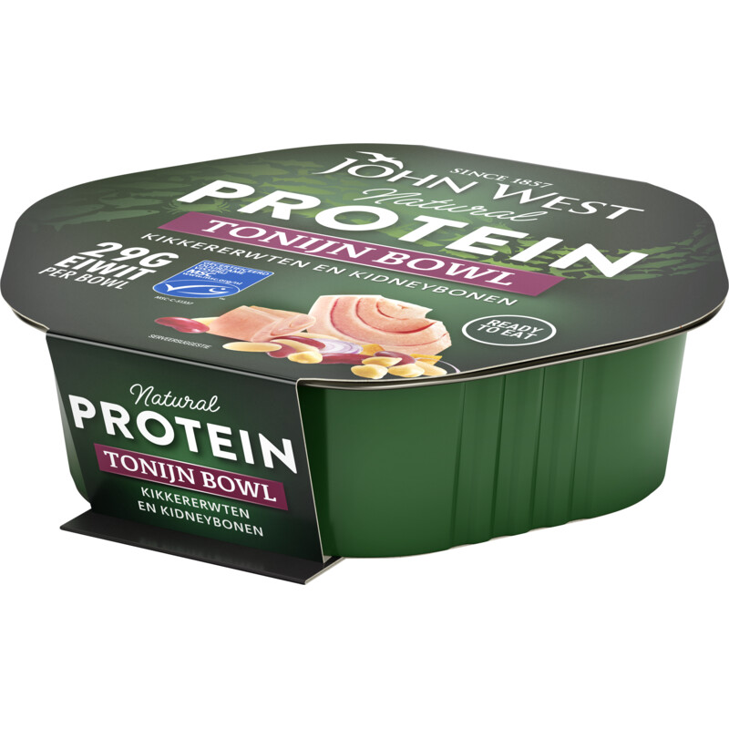 Een afbeelding van John West Protein tonijn bowl kidneybonen