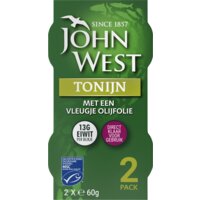 Afbeelding van John West Tonijn met een vleugje olijfolie 2-pack