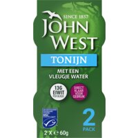 Een afbeelding van John West Tonijn met een vleugje water 2-pack