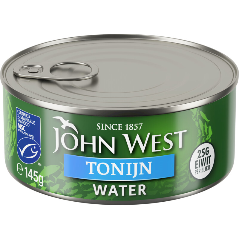 Een afbeelding van John West Tonijnstukken in water