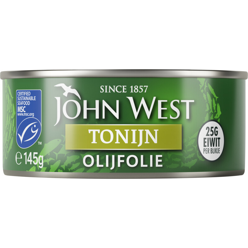 Een afbeelding van John West Tonijnstukken in olijfolie