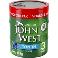 Een afbeelding van John West Tonijn in water 3-pack
