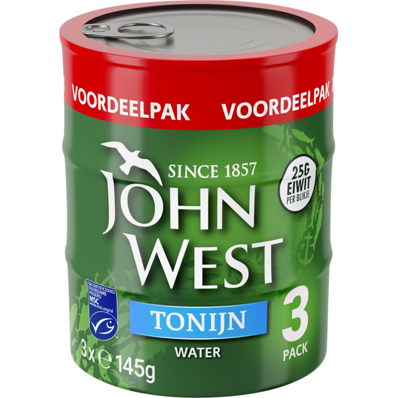 Een afbeelding van John West Tonijn in water 3-pack