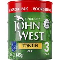 Afbeelding van John West Tonijn in olie 3-pack