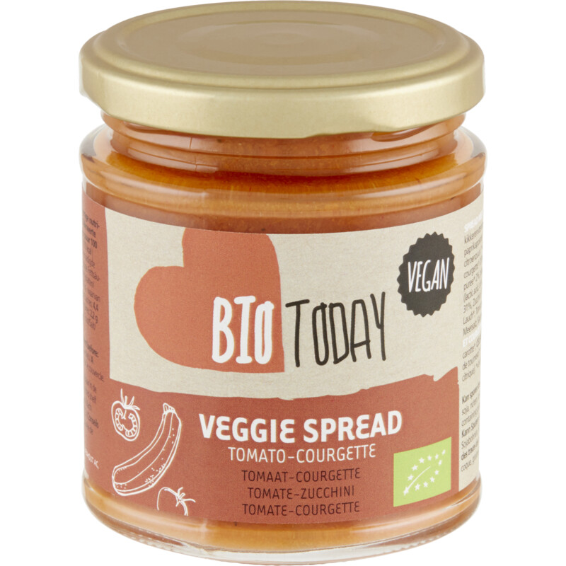 Een afbeelding van BioToday Veggie spread tomaat-courgette