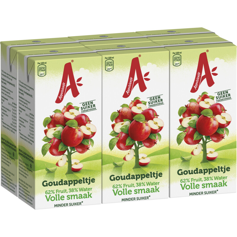 Een afbeelding van Appelsientje Goudappeltje volle smaak 6-pack
