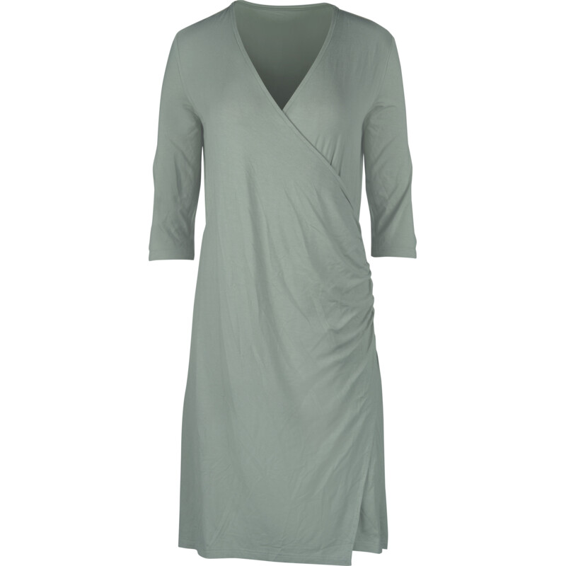 Een afbeelding van Blue Jurk wikkel groen maat M