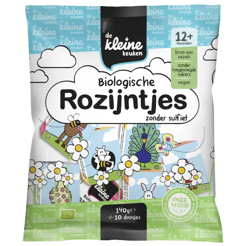 Biologische Rozijntjes Zonder Sulfiet vanaf 12 Maanden