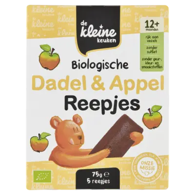 pdp-image-De Kleine Keuken Biologische dadel & appel reepjes 12m+