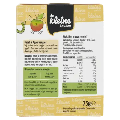 pdp-image-De Kleine Keuken Biologische dadel & appel reepjes 12m+