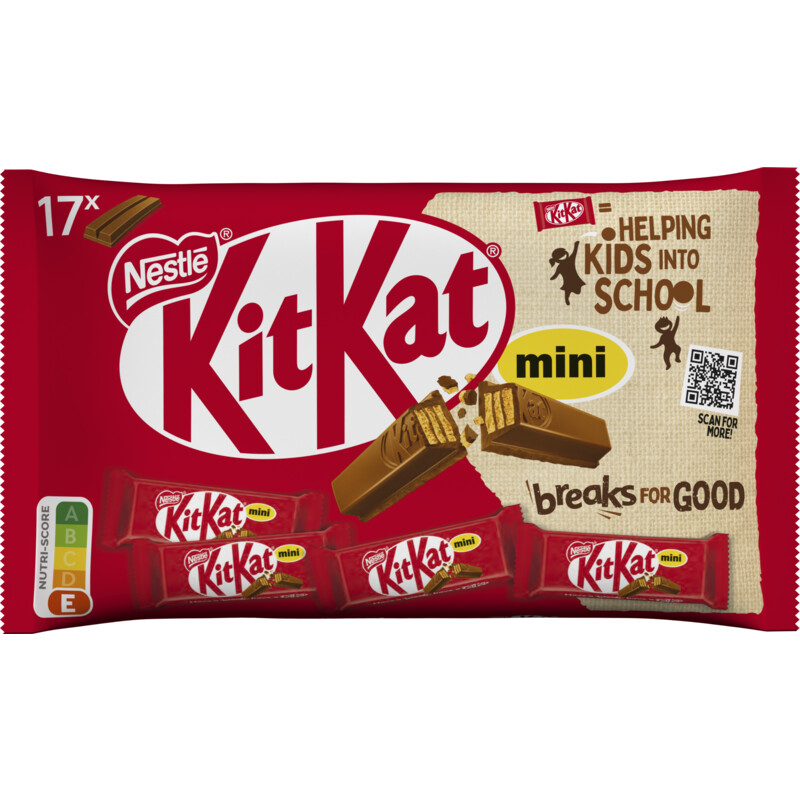 Een afbeelding van Kitkat Mini melkchocolade uitdeelzak