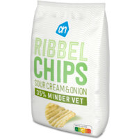 Een afbeelding van AH Ribbelchips sour cream & onion