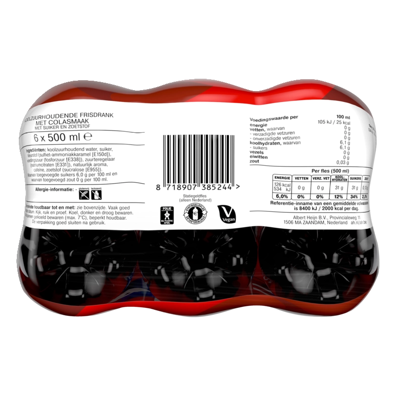 AH Cola regular 6-pack reserveren | Albert Heijn