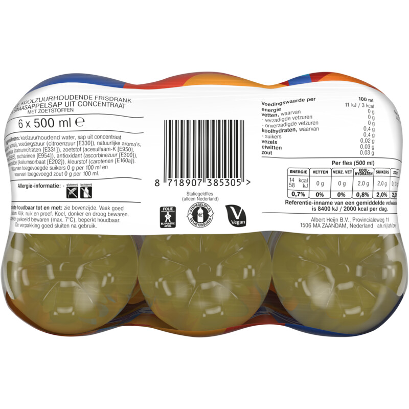 Een afbeelding van AH Sinas zero 6-pack