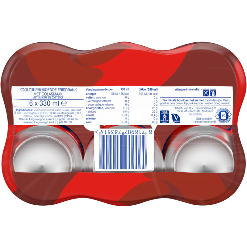 Een afbeelding van AH Cola regular 6-pack