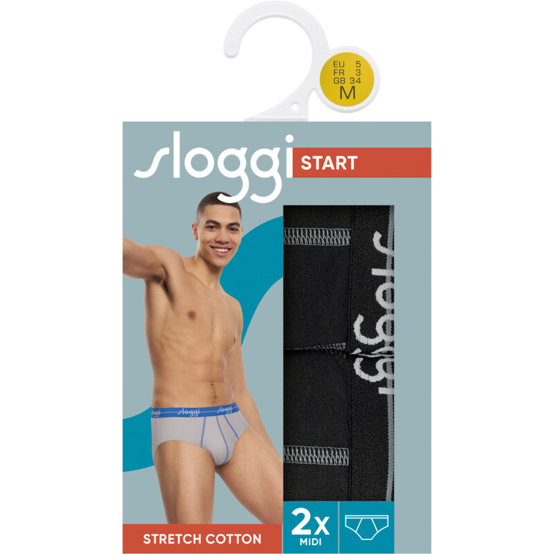 Een afbeelding van Sloggi Midi zwart XL