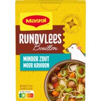 Een afbeelding van Maggi Rundvlees bouillon minder zout