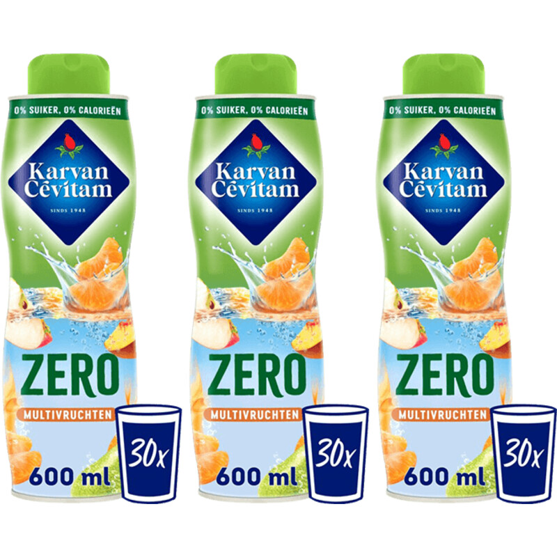 Een afbeelding van Karvan Cévitam Zero multivruchten 3-pack