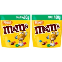 Een afbeelding van M&M'S Pinda 400 gram 2-pack