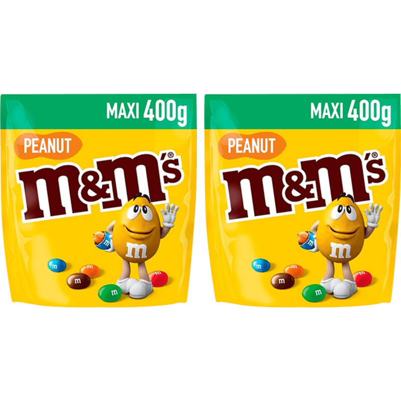 Een afbeelding van M&M'S Pinda 400 gram 2-pack