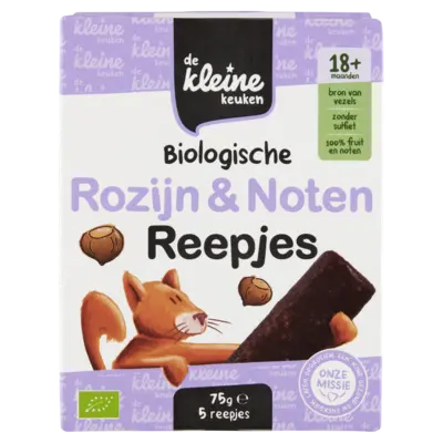 pdp-image-De Kleine Keuken Biologische rozijn & noten reepjes 18m+