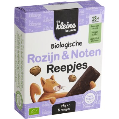 pdp-image-De Kleine Keuken Biologische rozijn & noten reepjes 18m+
