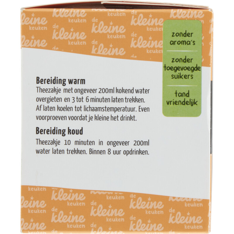 Een afbeelding van De Kleine Keuken Biologische fruit & kruidenthee 6m+