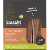 Een afbeelding van Smaakt Granola bar hazelnoot 3-pack