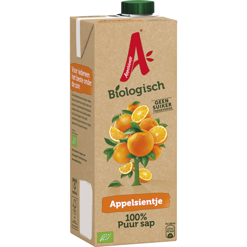 Een afbeelding van Appelsientje Sinaasappelsap bio