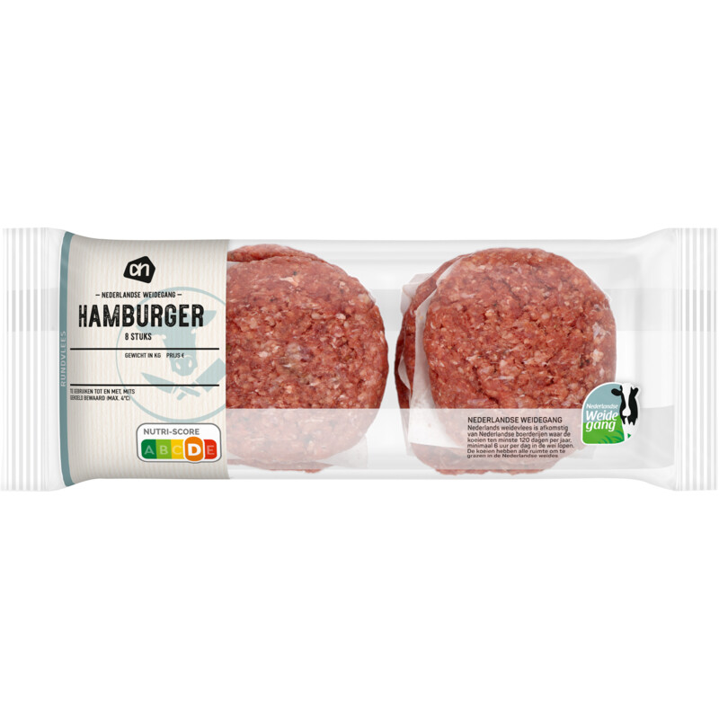 Een afbeelding van AH Hamburger 8 stuks