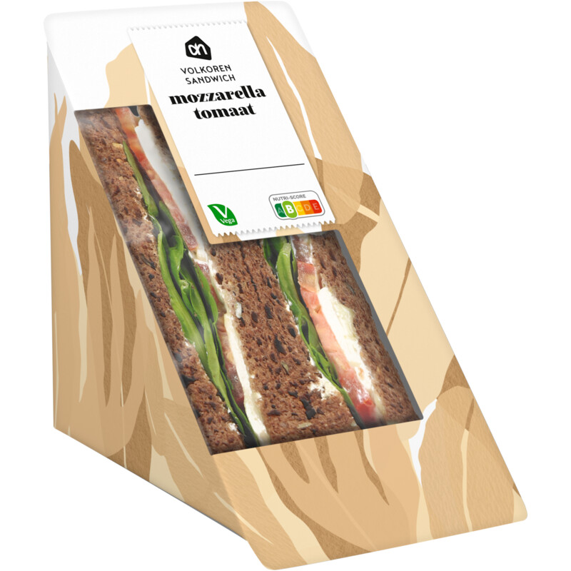Een afbeelding van AH Volkoren sandwich mozarella tomaat