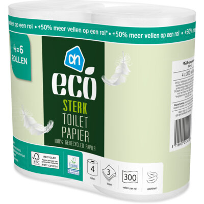 pdp-image-AH Eco Eco toiletpapier 3laags 4=6 rollen