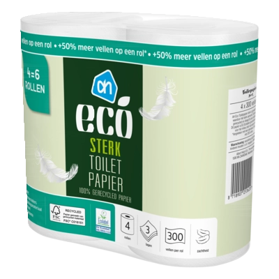 pdp-image-AH Eco Eco toiletpapier 3laags 4=6 rollen