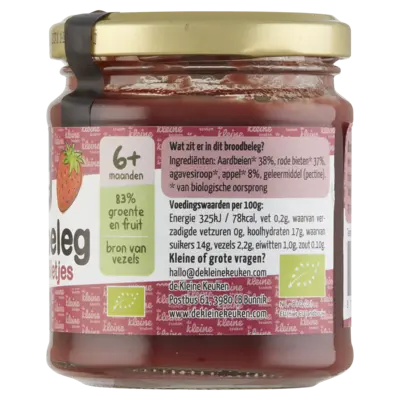 pdp-image-De Kleine Keuken Biologisch broodbeleg aardbei & biet 6m+