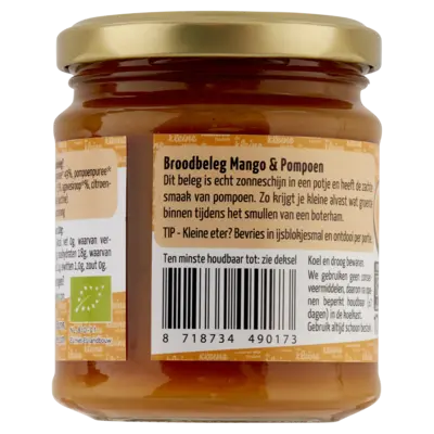 pdp-image-De Kleine Keuken Biologisch broodbeleg mango pompoen 6m+