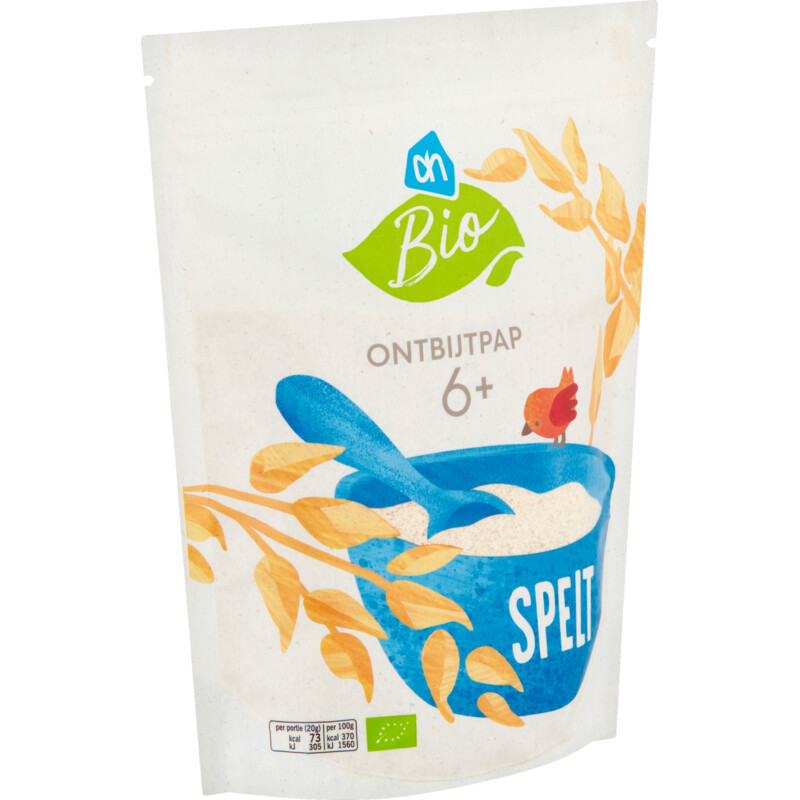 Een afbeelding van AH Biologisch Ontbijtpap spelt 6m+