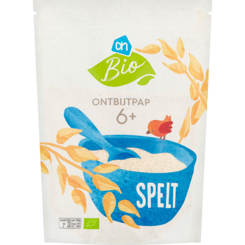 Een afbeelding van AH Biologisch Ontbijtpap spelt 6m+