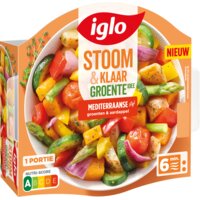 Een afbeelding van Iglo Stoom & klaar groente-idee mediterraans