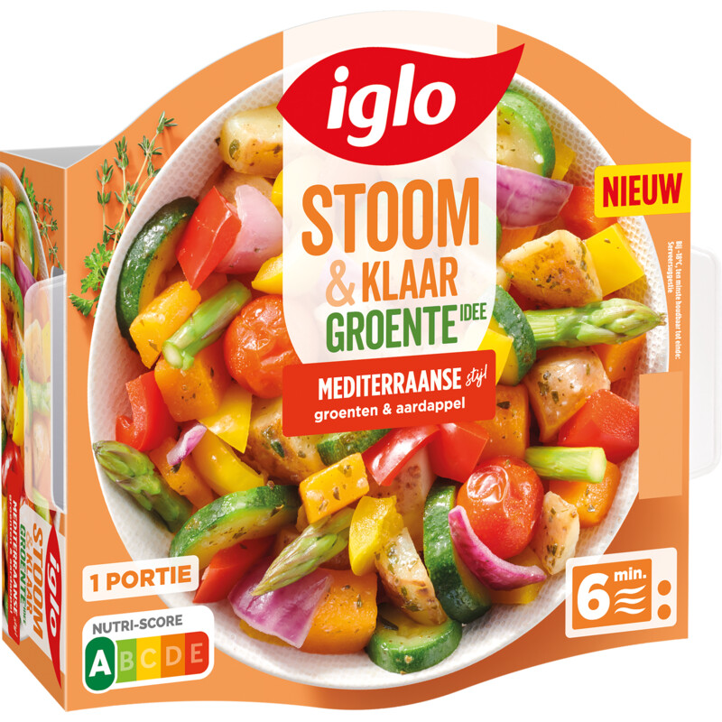 Een afbeelding van Iglo Stoom & klaar groente-idee mediterraans
