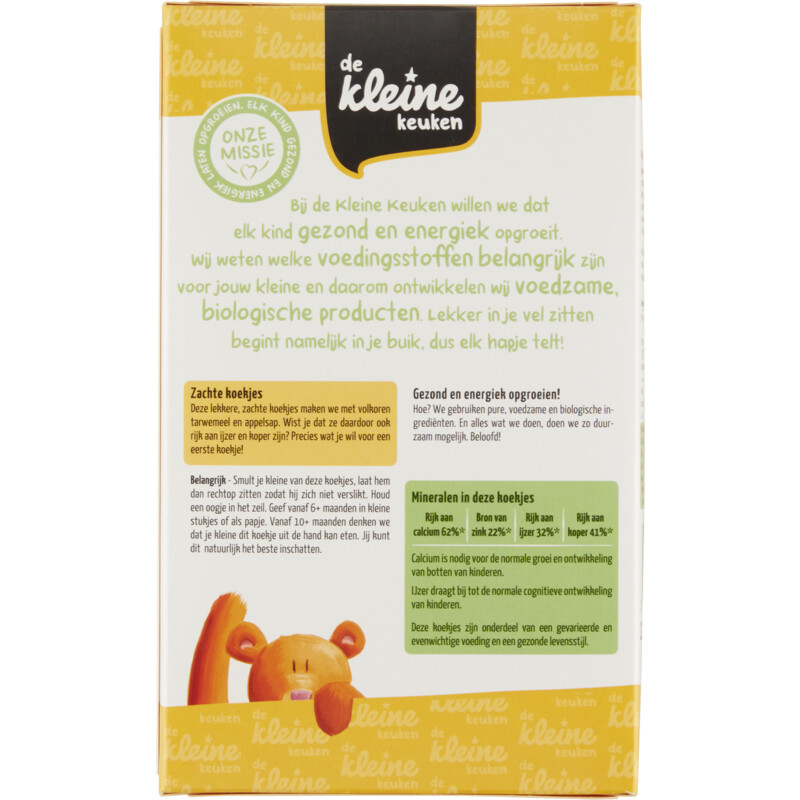 Een afbeelding van De Kleine Keuken Biologische zachte koekjes 6m+