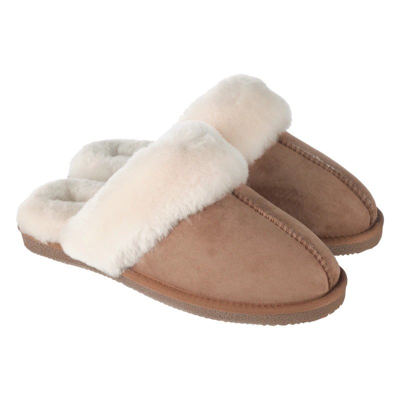 Slof suede bruin maat 36-37