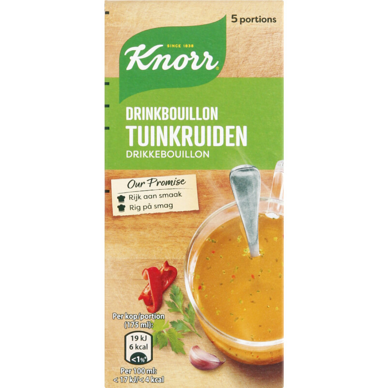 Een afbeelding van Knorr Drinkbouillon tuinkruiden