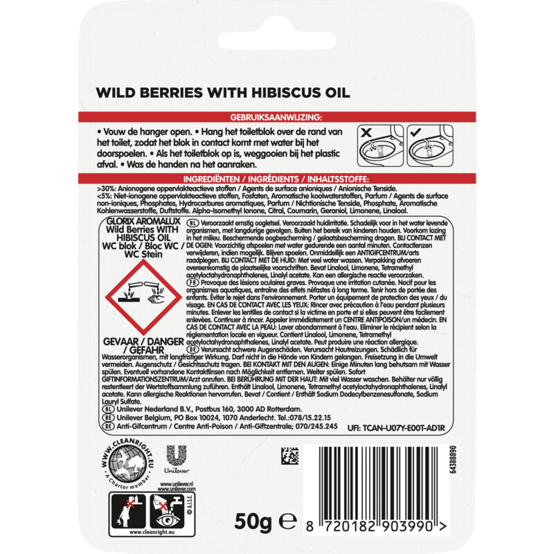 Een afbeelding van Glorix WC blok wildberries