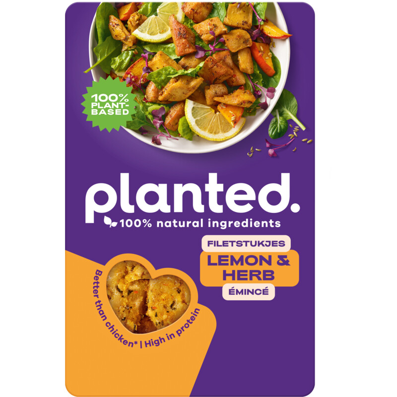 Een afbeelding van Planted Filetstukjes lemon & herb