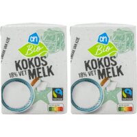 Een afbeelding van AH Biologisch Kokosmelk 2-pack