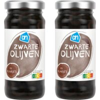 Een afbeelding van AH Zwarte olijven plakjes 2-pack