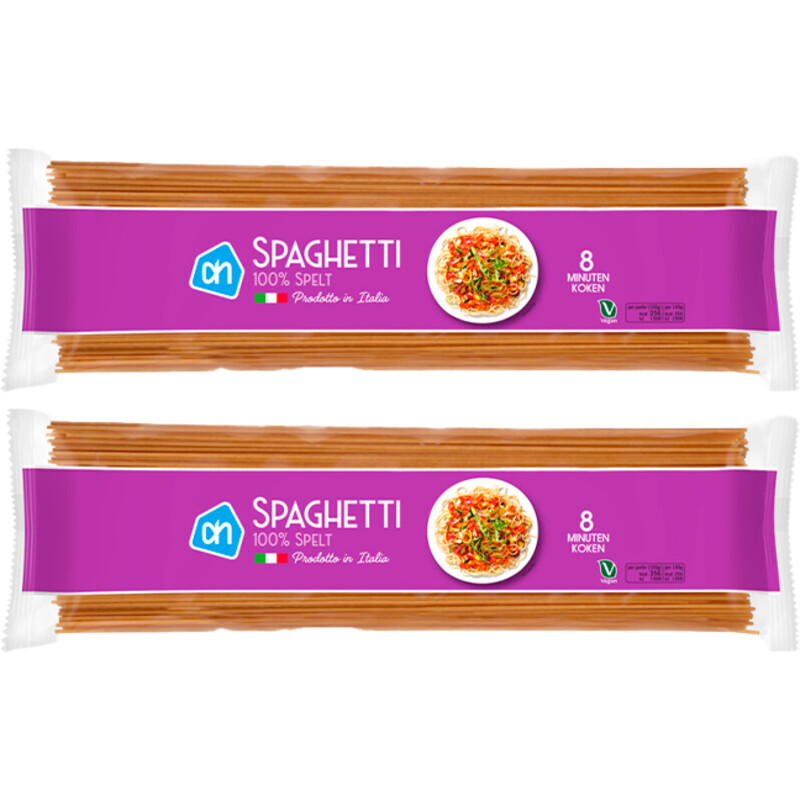 Een afbeelding van AH Spaghetti spelt 2-pack