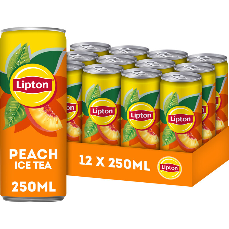Een afbeelding van Lipton peach 12-pack